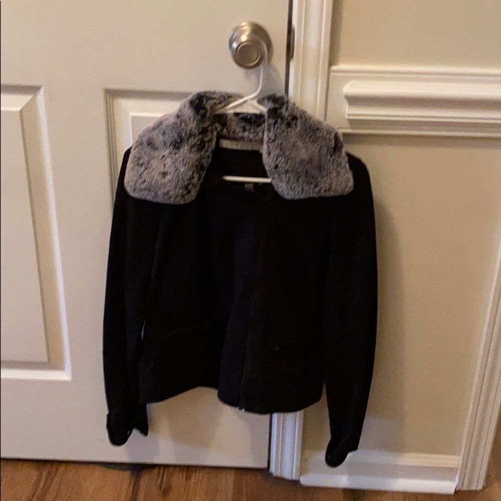 Black Jackie with Removable collar